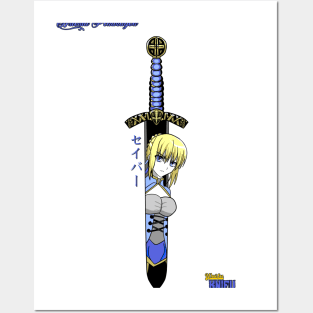 Waifu Knifu: Saber Posters and Art